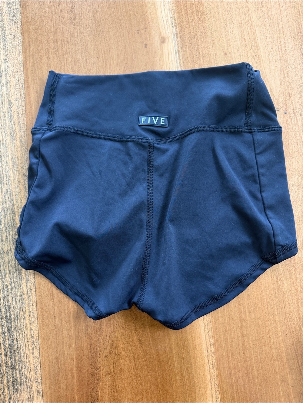 High-Waist Black Dance Shorts
